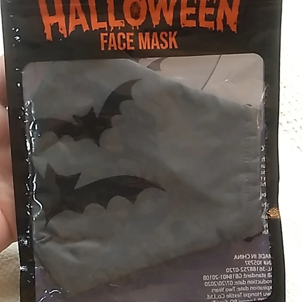 Halloween Mask Black Bats